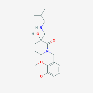 1-(2,3-dimethoxybenzyl)-3-hydroxy-3-[(isobutylamino)methyl]piperidin-2-one