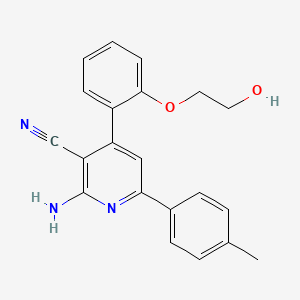 2-amino-4-[2-(2-hydroxyethoxy)phenyl]-6-(4-methylphenyl)nicotinonitrile