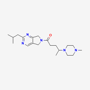 2-isobutyl-6-[4-(4-methylpiperazin-1-yl)pentanoyl]-6,7-dihydro-5H-pyrrolo[3,4-d]pyrimidine