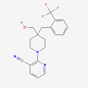 2-{4-(hydroxymethyl)-4-[2-(trifluoromethyl)benzyl]piperidin-1-yl}nicotinonitrile