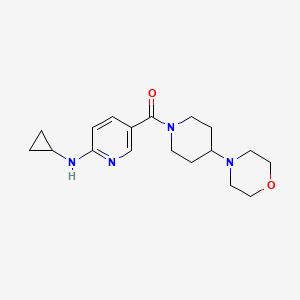 N-cyclopropyl-5-[(4-morpholin-4-ylpiperidin-1-yl)carbonyl]pyridin-2-amine