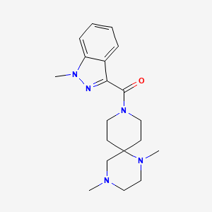 1,4-dimethyl-9-[(1-methyl-1H-indazol-3-yl)carbonyl]-1,4,9-triazaspiro[5.5]undecane