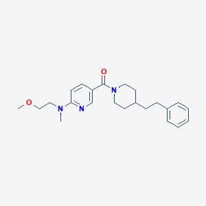 N-(2-methoxyethyl)-N-methyl-5-{[4-(2-phenylethyl)piperidin-1-yl]carbonyl}pyridin-2-amine