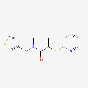 N-methyl-2-(pyridin-2-ylthio)-N-(3-thienylmethyl)propanamide