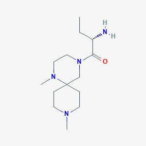 {(1S)-1-[(1,9-dimethyl-1,4,9-triazaspiro[5.5]undec-4-yl)carbonyl]propyl}amine dihydrochloride