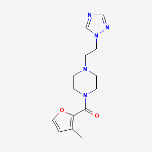 1-(3-methyl-2-furoyl)-4-[2-(1H-1,2,4-triazol-1-yl)ethyl]piperazine