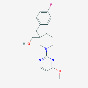 [3-(4-fluorobenzyl)-1-(4-methoxypyrimidin-2-yl)piperidin-3-yl]methanol