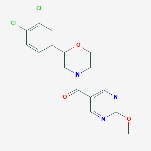 2-(3,4-dichlorophenyl)-4-[(2-methoxypyrimidin-5-yl)carbonyl]morpholine