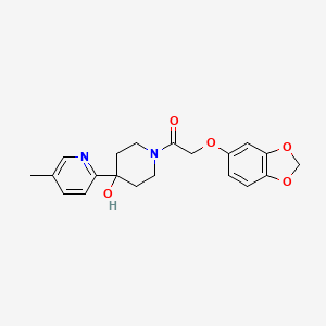 1-[(1,3-benzodioxol-5-yloxy)acetyl]-4-(5-methylpyridin-2-yl)piperidin-4-ol