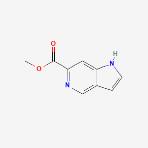 molecular formula C9H8N2O2 B595132 1H-吡咯并[3,2-c]吡啶-6-羧酸甲酯 CAS No. 1352394-18-3
