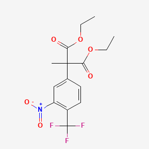 Diethyl 2-methyl-2-(3-nitro-4-(trifluoromethyl)phenyl)malonate