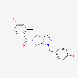 1-(4-fluorobenzyl)-5-(4-methoxy-2-methylbenzoyl)-1,4,5,6-tetrahydropyrrolo[3,4-c]pyrazole