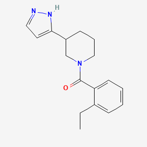 1-(2-ethylbenzoyl)-3-(1H-pyrazol-5-yl)piperidine