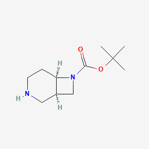 molecular formula C11H20N2O2 B595139 (1R,6R)-7-Boc-3,7-diazabicyclo[4.2.0]octane CAS No. 1251020-47-9