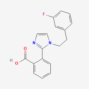 2-{1-[2-(3-fluorophenyl)ethyl]-1H-imidazol-2-yl}benzoic acid