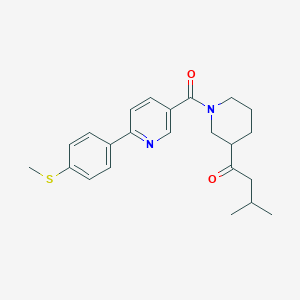 3-methyl-1-[1-({6-[4-(methylthio)phenyl]pyridin-3-yl}carbonyl)piperidin-3-yl]butan-1-one