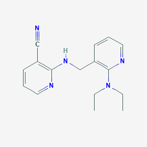 2-({[2-(diethylamino)pyridin-3-yl]methyl}amino)nicotinonitrile