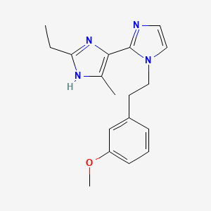 2'-ethyl-1-[2-(3-methoxyphenyl)ethyl]-5'-methyl-1H,3'H-2,4'-biimidazole