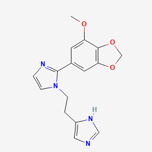 1-[2-(1H-imidazol-4-yl)ethyl]-2-(7-methoxy-1,3-benzodioxol-5-yl)-1H-imidazole