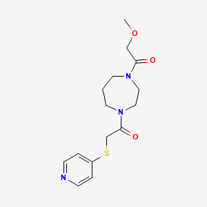 1-(methoxyacetyl)-4-[(pyridin-4-ylthio)acetyl]-1,4-diazepane