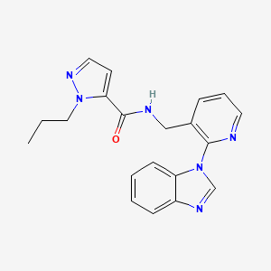 N-{[2-(1H-benzimidazol-1-yl)pyridin-3-yl]methyl}-1-propyl-1H-pyrazole-5-carboxamide