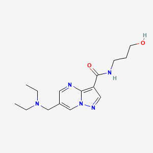 6-[(diethylamino)methyl]-N-(3-hydroxypropyl)pyrazolo[1,5-a]pyrimidine-3-carboxamide