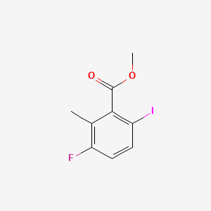 molecular formula C9H8FIO2 B595157 Methyl 3-fluoro-6-iodo-2-methylbenzoate CAS No. 1262417-94-6