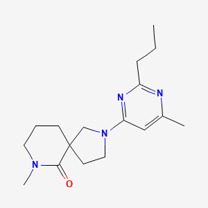 7-methyl-2-(6-methyl-2-propylpyrimidin-4-yl)-2,7-diazaspiro[4.5]decan-6-one