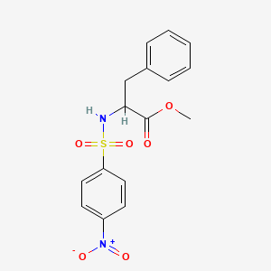 methyl N-[(4-nitrophenyl)sulfonyl]phenylalaninate