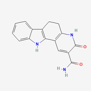 molecular formula C16H13N3O2 B5951633 3-oxo-4,5,6,11-tetrahydro-3H-pyrido[3,2-a]carbazole-2-carboxamide 