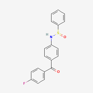 N-[4-(4-fluorobenzoyl)phenyl]benzenesulfinamide