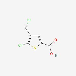 molecular formula C6H4Cl2O2S B595169 5-Chloro-4-(chloromethyl)thiophene-2-carboxylic acid CAS No. 1223748-49-9