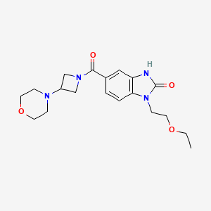 1-(2-ethoxyethyl)-5-[(3-morpholin-4-ylazetidin-1-yl)carbonyl]-1,3-dihydro-2H-benzimidazol-2-one