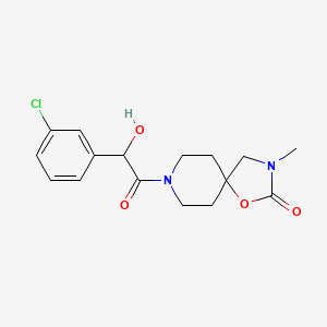 8-[(3-chlorophenyl)(hydroxy)acetyl]-3-methyl-1-oxa-3,8-diazaspiro[4.5]decan-2-one