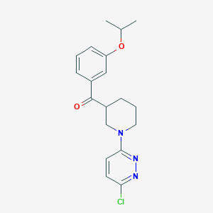 molecular formula C19H22ClN3O2 B5951817 [1-(6-chloropyridazin-3-yl)piperidin-3-yl](3-isopropoxyphenyl)methanone 