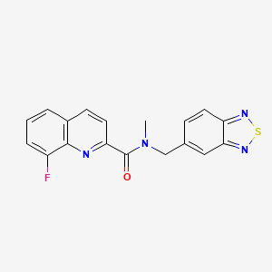 N-(2,1,3-benzothiadiazol-5-ylmethyl)-8-fluoro-N-methyl-2-quinolinecarboxamide