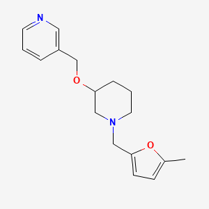 molecular formula C17H22N2O2 B5951876 3-[({1-[(5-methyl-2-furyl)methyl]-3-piperidinyl}oxy)methyl]pyridine 