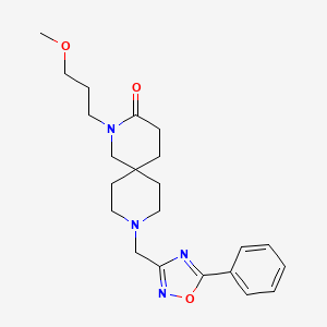 2-(3-methoxypropyl)-9-[(5-phenyl-1,2,4-oxadiazol-3-yl)methyl]-2,9-diazaspiro[5.5]undecan-3-one