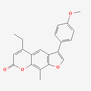 5-ethyl-3-(4-methoxyphenyl)-9-methyl-7H-furo[3,2-g]chromen-7-one