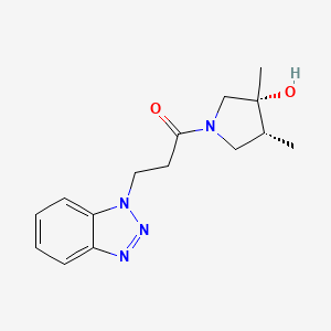 (3R*,4R*)-1-[3-(1H-1,2,3-benzotriazol-1-yl)propanoyl]-3,4-dimethylpyrrolidin-3-ol