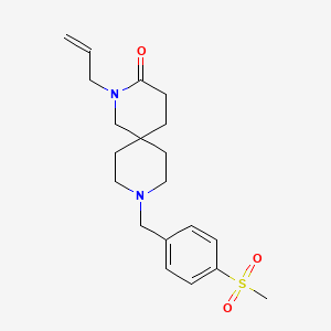 2-allyl-9-[4-(methylsulfonyl)benzyl]-2,9-diazaspiro[5.5]undecan-3-one