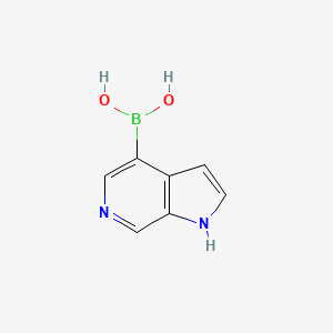 molecular formula C7H7BN2O2 B595194 (1H-Pyrrolo[2,3-c]pyridin-4-yl)boronic acid CAS No. 1312368-90-3