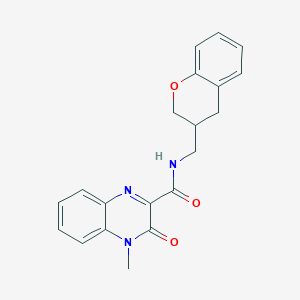 N-(3,4-dihydro-2H-chromen-3-ylmethyl)-4-methyl-3-oxo-3,4-dihydroquinoxaline-2-carboxamide