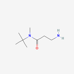 molecular formula C8H18N2O B595196 3-Amino-N-(tert-butyl)-N-methylpropanamide CAS No. 1225541-00-3