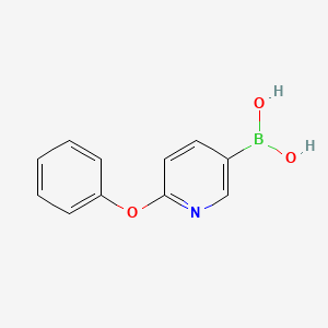 molecular formula C11H10BNO3 B595199 (6-Phenoxypyridin-3-yl)boronic acid CAS No. 1270921-80-6