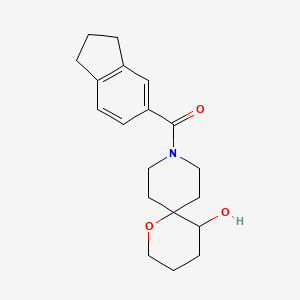 9-(2,3-dihydro-1H-inden-5-ylcarbonyl)-1-oxa-9-azaspiro[5.5]undecan-5-ol