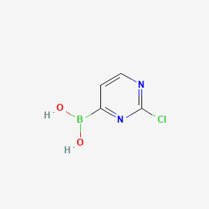molecular formula C4H4BClN2O2 B595200 (2-Chloropyrimidin-4-yl)boronic acid CAS No. 1228431-85-3
