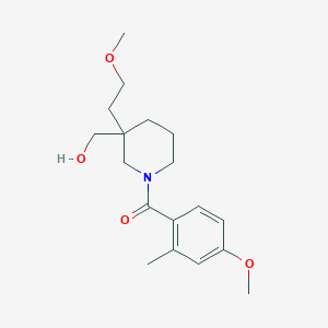 [3-(2-methoxyethyl)-1-(4-methoxy-2-methylbenzoyl)-3-piperidinyl]methanol