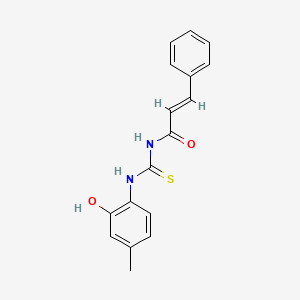 (2E)-N-[(2-hydroxy-4-methylphenyl)carbamothioyl]-3-phenylprop-2-enamide