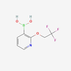 molecular formula C7H7BF3NO3 B595204 2-(2,2,2-Trifluoroethoxy)pyridine-3-boronic acid CAS No. 1218790-79-4